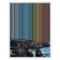 24×30" Metallic Float Frame Canvas - White Frame variant