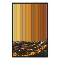 24×34" Metallic Float Frame Canvas - Black Frame variant