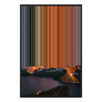 24×34" Metallic Float Frame Canvas - Black Frame variant