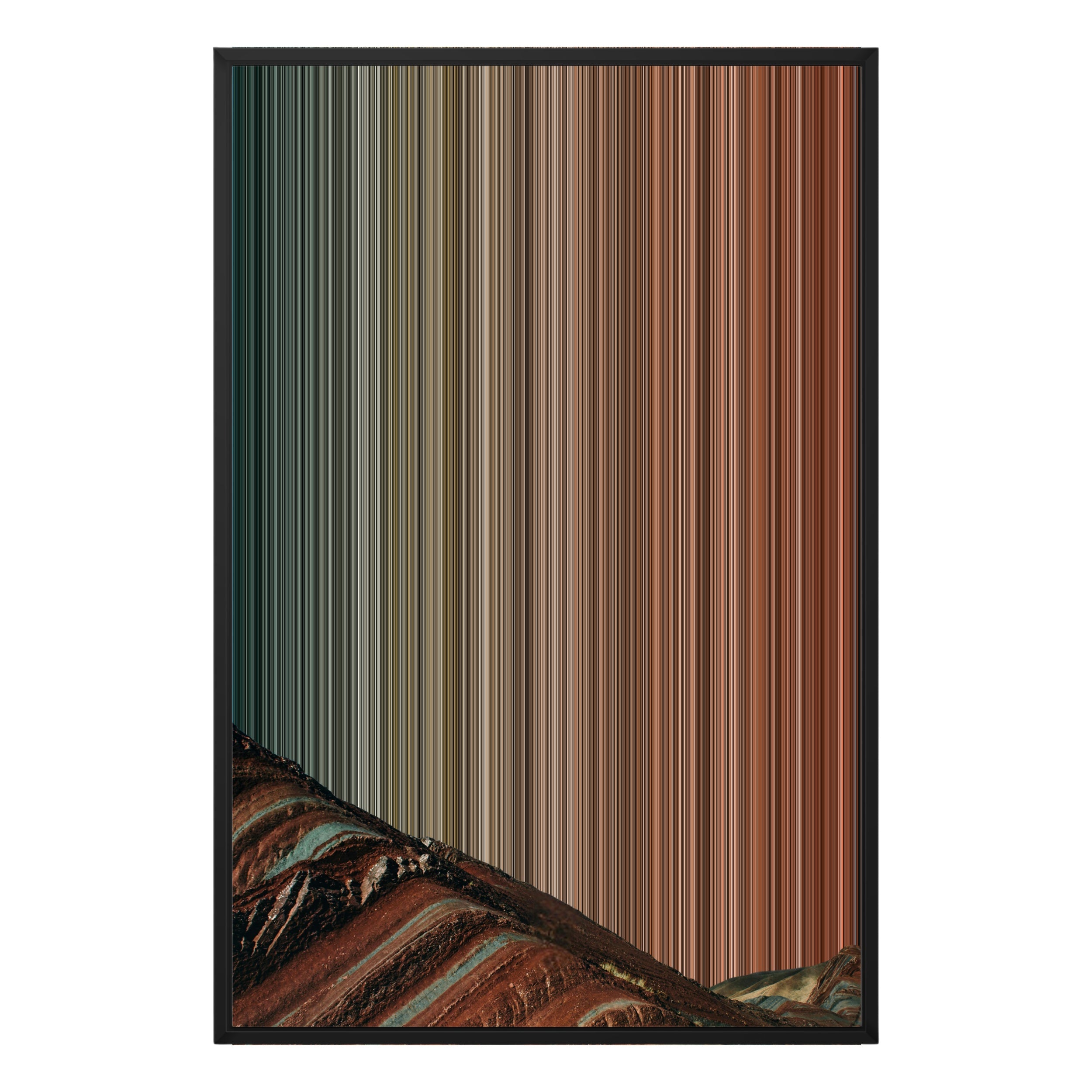24×34" Metallic Float Frame Canvas - Black Frame variant