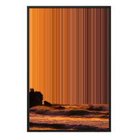 24×34" Metallic Float Frame Canvas - Black Frame variant