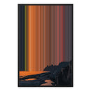 24×34" Metallic Float Frame Canvas - Black Frame variant