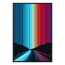 24×34" Metallic Float Frame Canvas - Black Frame variant