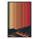 24×34" Metallic Float Frame Canvas - Black Frame variant