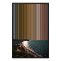 24×34" Metallic Float Frame Canvas - Black Frame variant