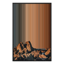24×34" Metallic Float Frame Canvas - Black Frame variant