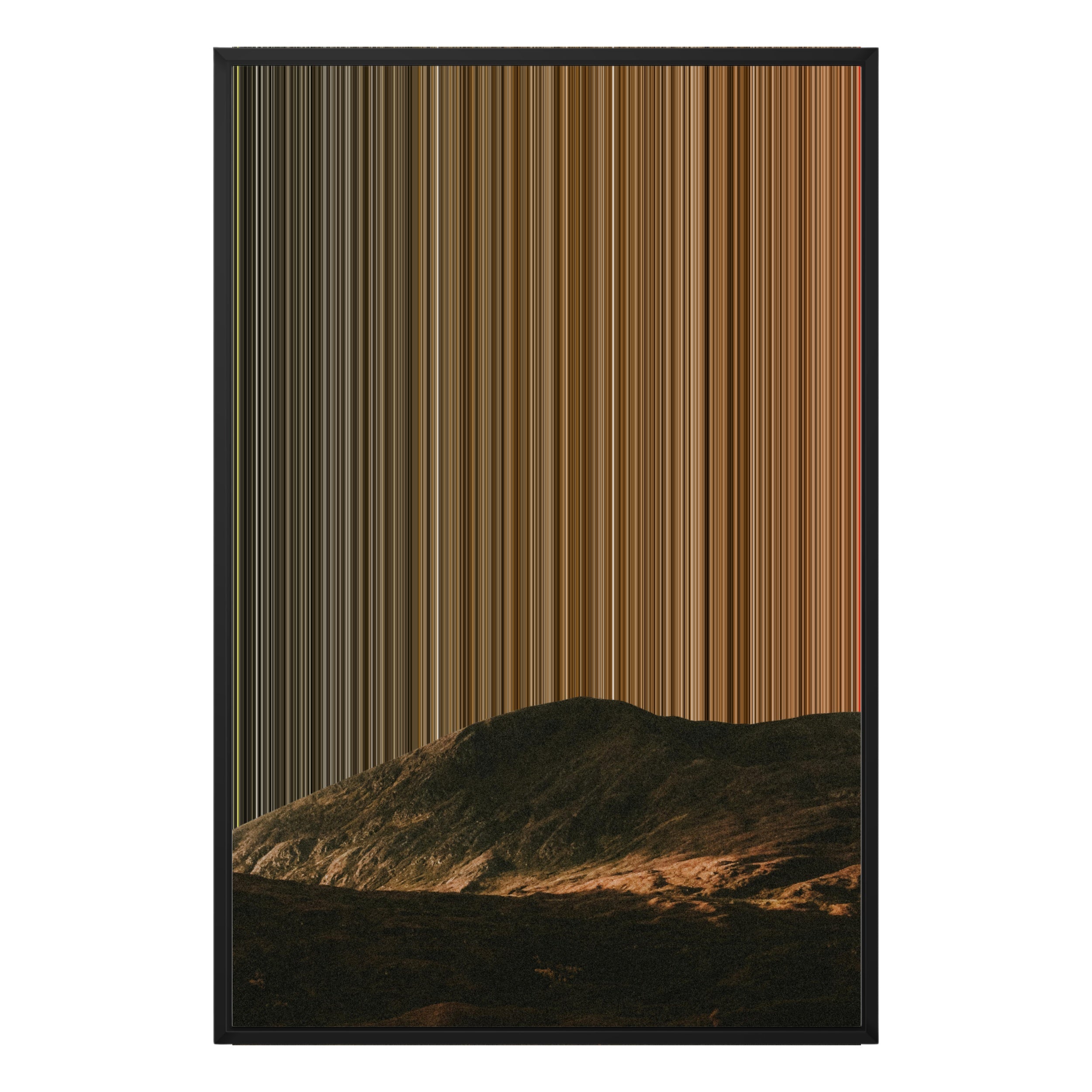 24×34" Metallic Float Frame Canvas - Black Frame variant