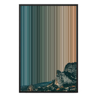 24×34" Metallic Float Frame Canvas - Black Frame variant