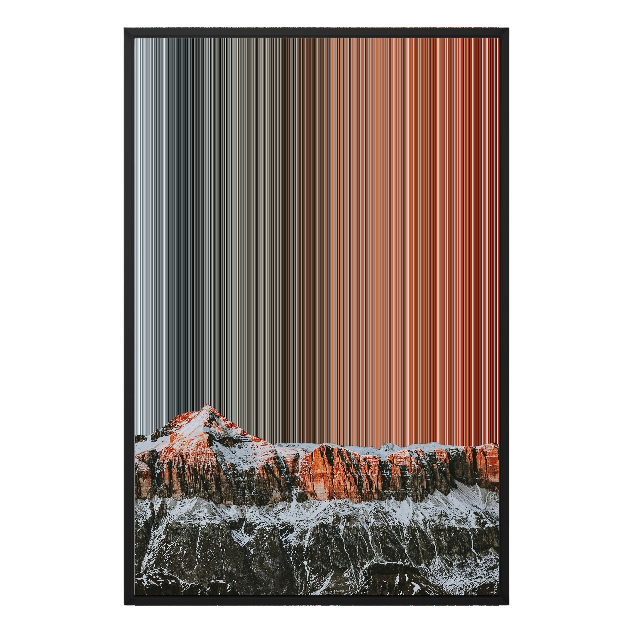 24×34" Metallic Float Frame Canvas - Black Frame variant