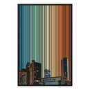 24×34" Metallic Float Frame Canvas - Black Frame variant