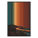 24×34" Metallic Float Frame Canvas - Black Frame variant