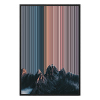 24×34" Metallic Float Frame Canvas - Black Frame variant