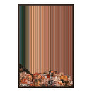 24×34" Metallic Float Frame Canvas - Brown Frame variant