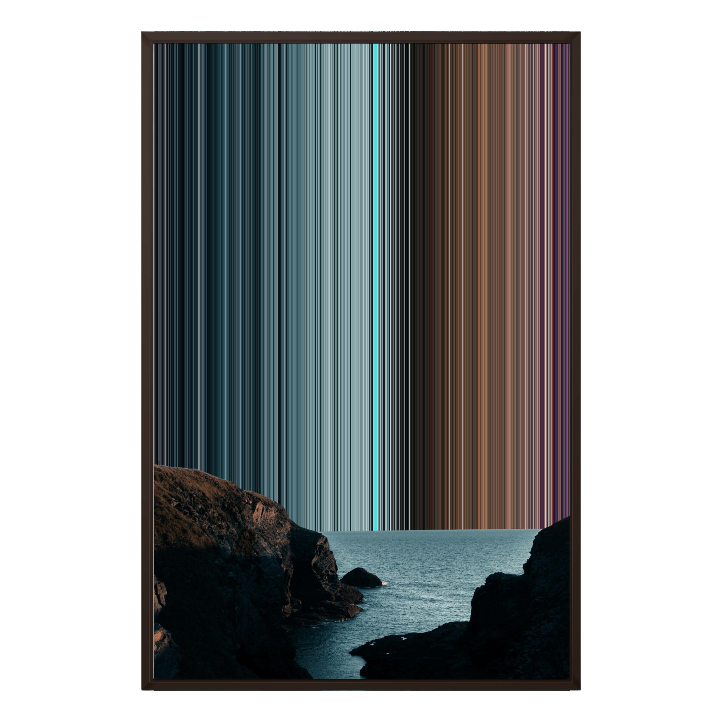 24×34" Metallic Float Frame Canvas - Brown Frame variant