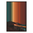 24×34" Metallic Float Frame Canvas - Brown Frame variant