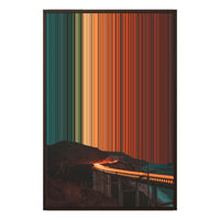 24×34" Metallic Float Frame Canvas - Brown Frame variant