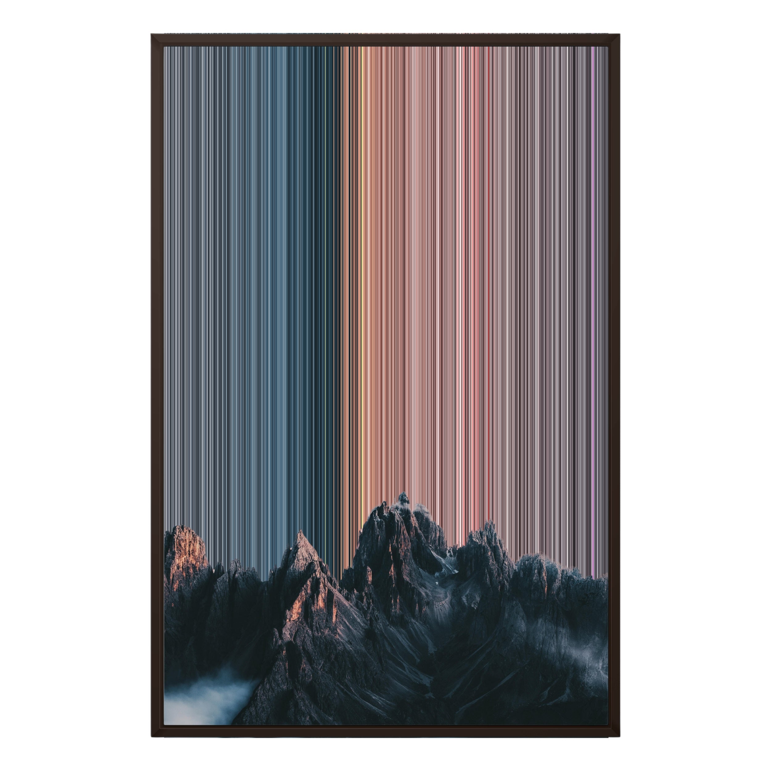 24×34" Metallic Float Frame Canvas - Brown Frame variant