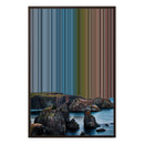 24×34" Metallic Float Frame Canvas - Brown Frame variant