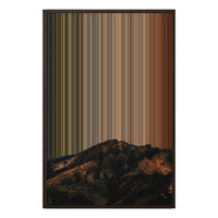 24×34" Metallic Float Frame Canvas - Brown Frame variant