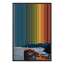 24×34" Metallic Float Frame Canvas - Brown Frame variant