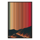 24×34" Metallic Float Frame Canvas - Brown Frame variant