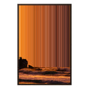 24×34" Metallic Float Frame Canvas - Brown Frame variant
