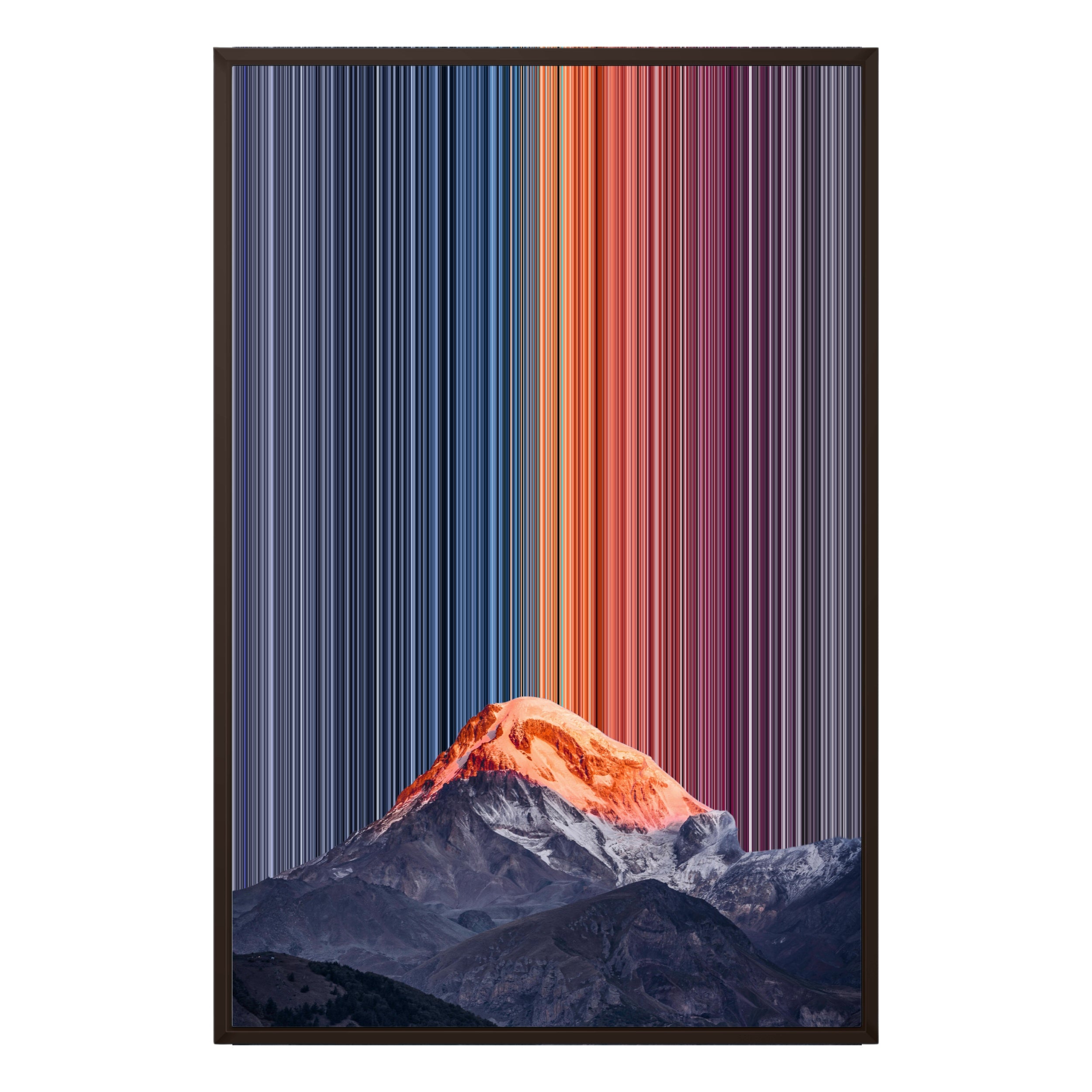 24×34" Metallic Float Frame Canvas - Brown Frame variant