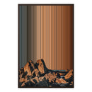 24×34" Metallic Float Frame Canvas - Brown Frame variant
