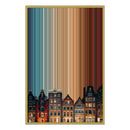 24×34" Metallic Float Frame Canvas - Gold Frame variant