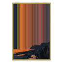 24×34" Metallic Float Frame Canvas - Gold Frame variant