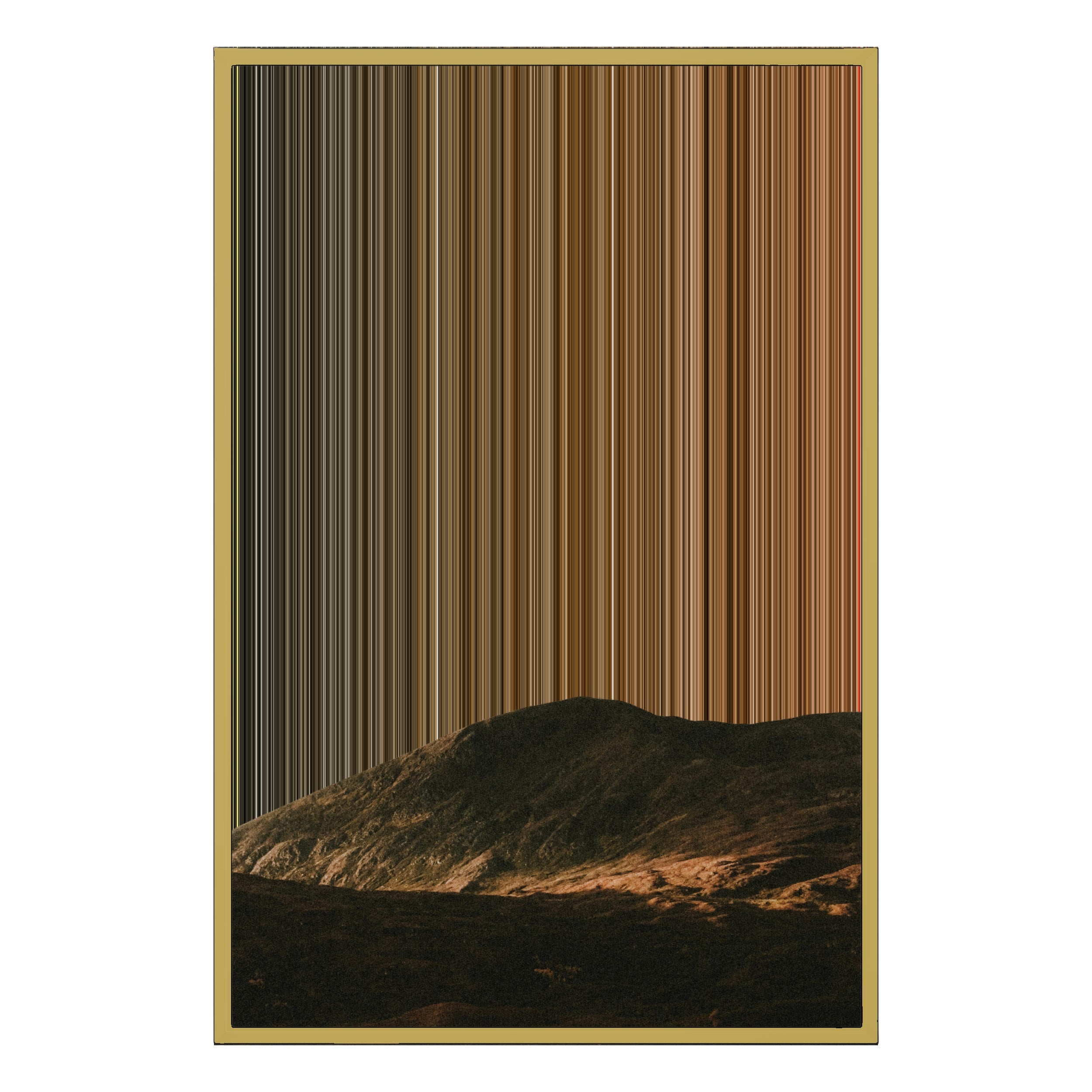 24×34" Metallic Float Frame Canvas - Gold Frame variant