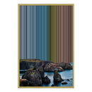 24×34" Metallic Float Frame Canvas - Gold Frame variant