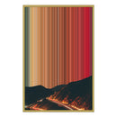 24×34" Metallic Float Frame Canvas - Gold Frame variant