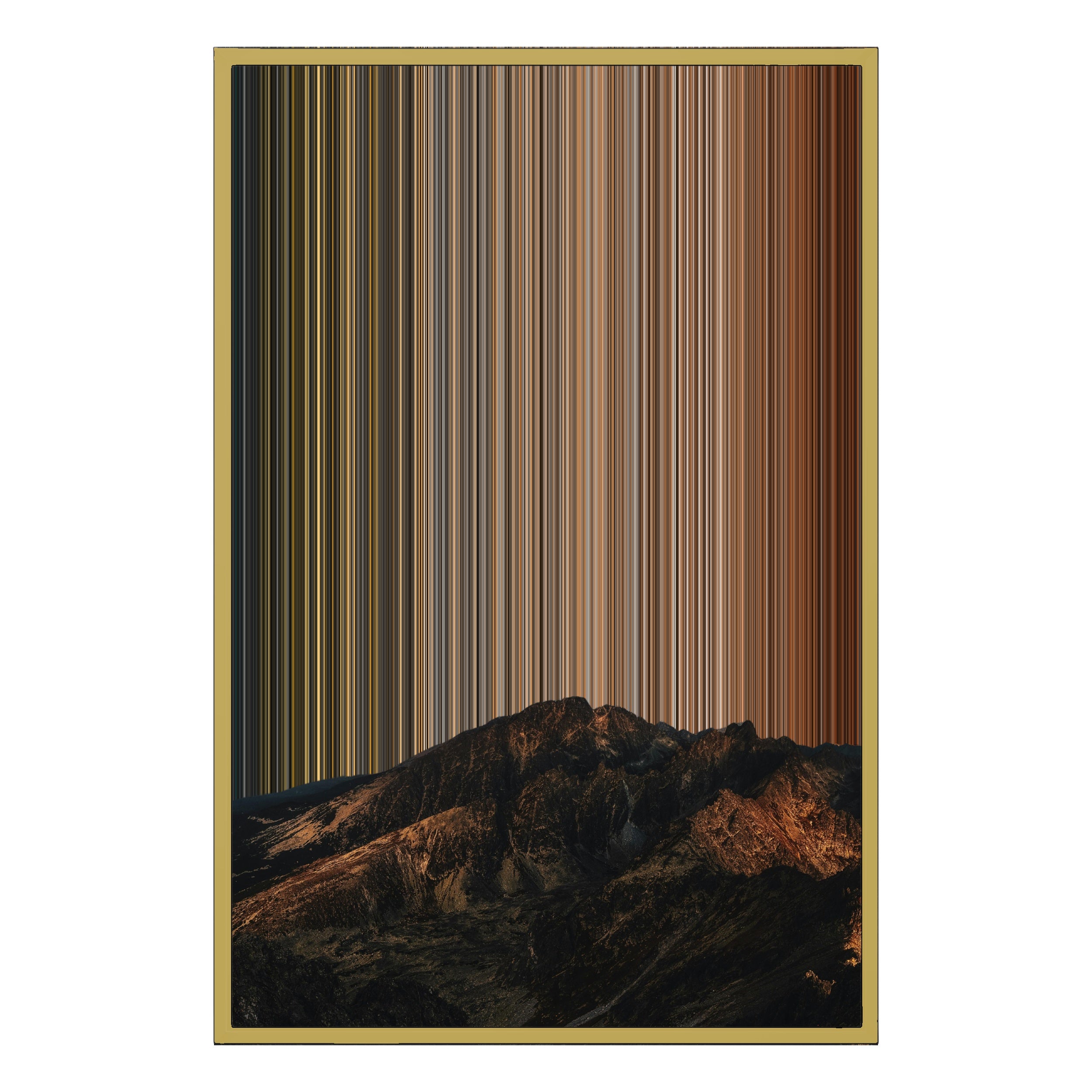 24×34" Metallic Float Frame Canvas - Gold Frame variant