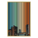 24×34" Metallic Float Frame Canvas - Gold Frame variant