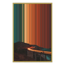 24×34" Metallic Float Frame Canvas - Gold Frame variant