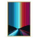 24×34" Metallic Float Frame Canvas - Gold Frame variant