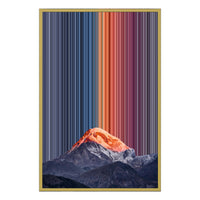 24×34" Metallic Float Frame Canvas - Gold Frame variant