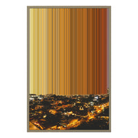 24×34" Metallic Float Frame Canvas - Natural Frame variant