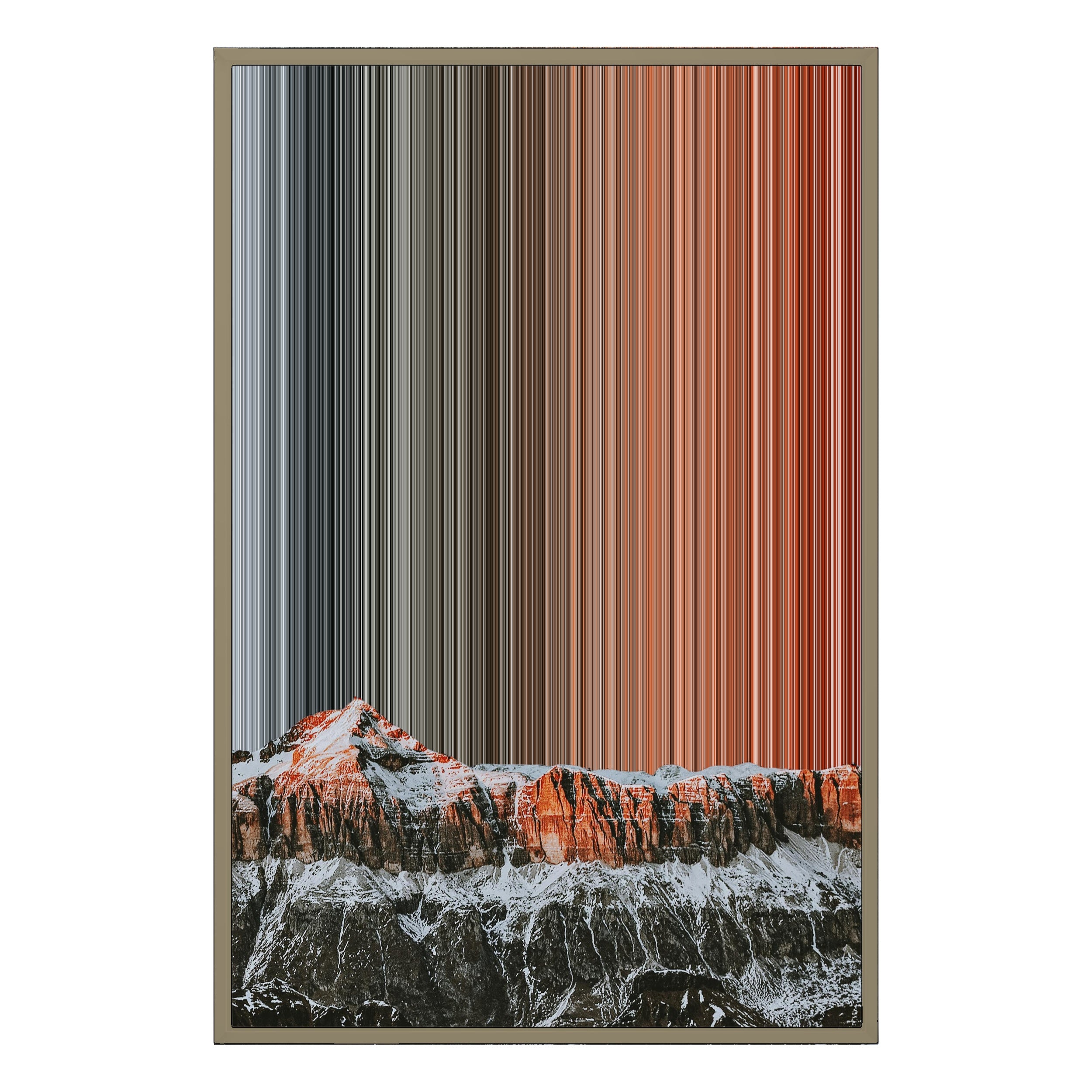 24×34" Metallic Float Frame Canvas - Natural Frame variant