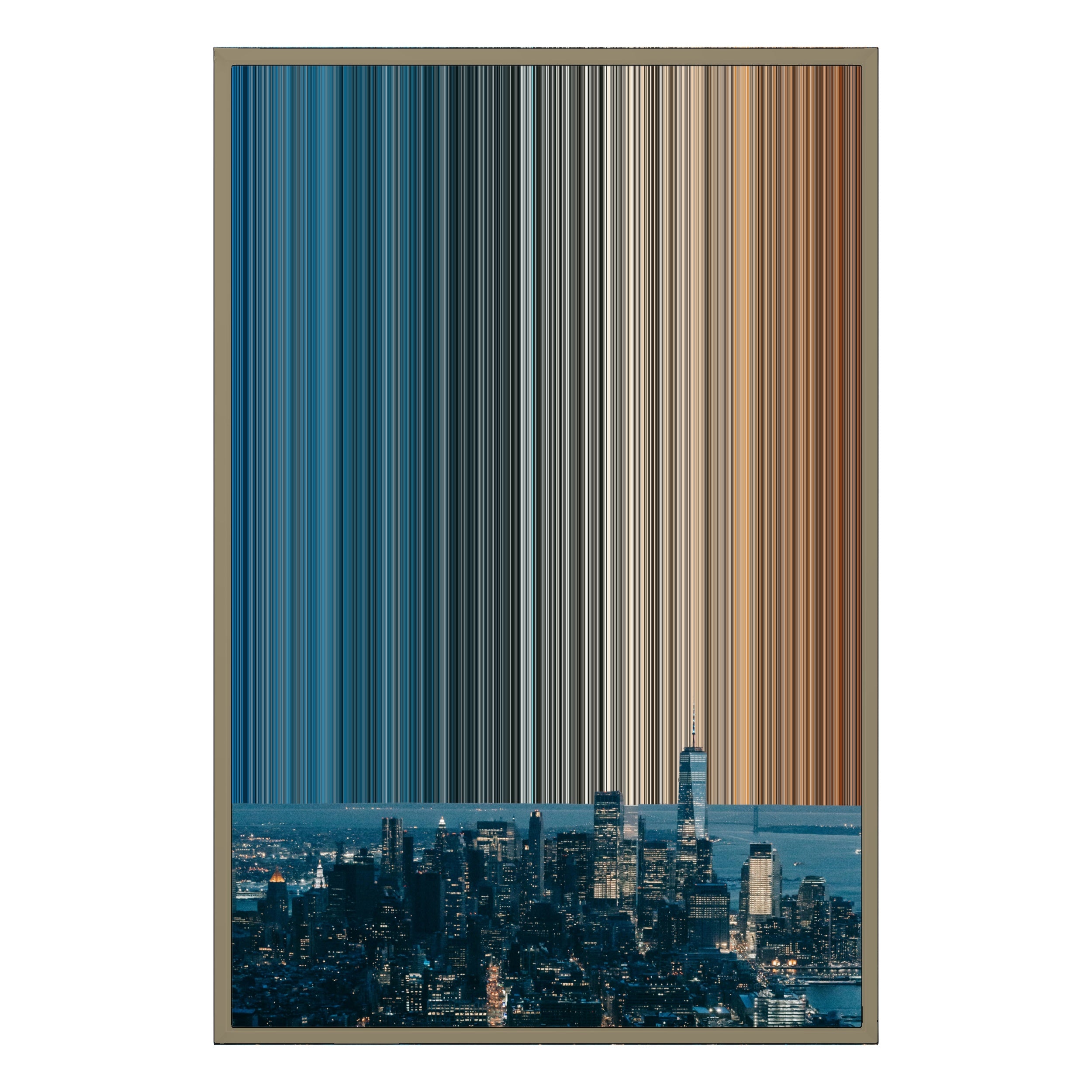 24×34" Metallic Float Frame Canvas - Natural Frame variant