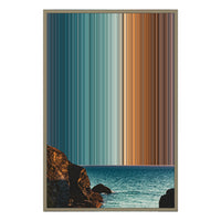 24×34" Metallic Float Frame Canvas - Natural Frame variant