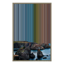 24×34" Metallic Float Frame Canvas - Natural Frame variant