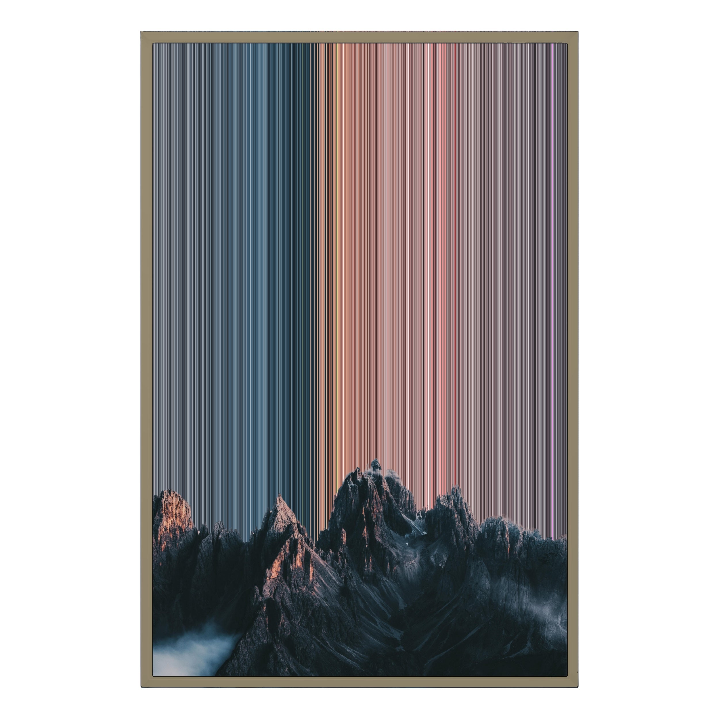 24×34" Metallic Float Frame Canvas - Natural Frame variant