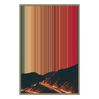 24×34" Metallic Float Frame Canvas - Natural Frame variant