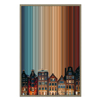 24×34" Metallic Float Frame Canvas - Natural Frame variant