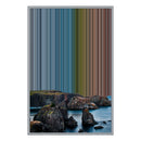 24×34" Metallic Float Frame Canvas - Silver Frame variant