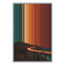 24×34" Metallic Float Frame Canvas - Silver Frame variant