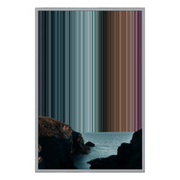 24×34" Metallic Float Frame Canvas - Silver Frame variant