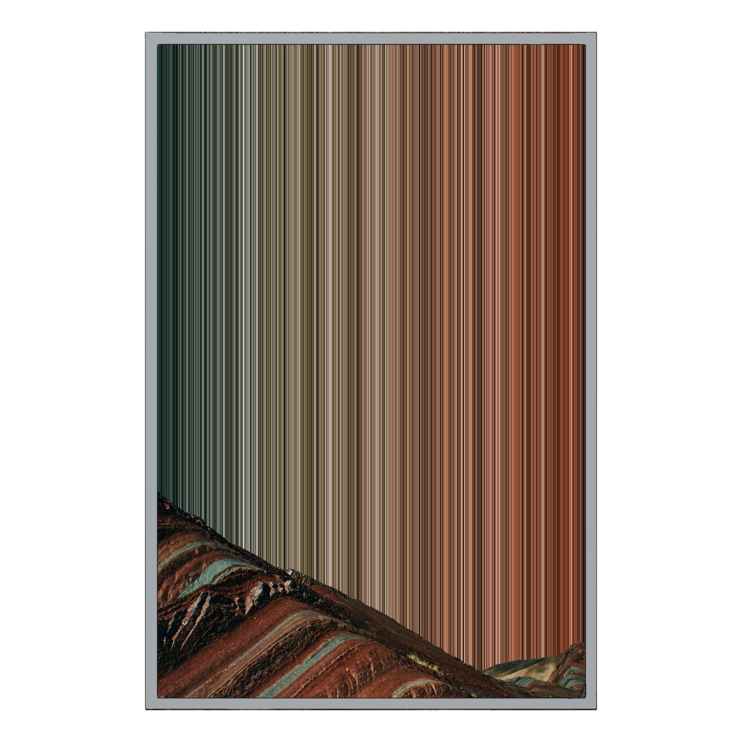 24×34" Metallic Float Frame Canvas - Silver Frame variant